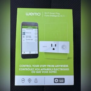 Wemo Mini Wi-Fi Smart Plug F7C063 – New Open Box Works with Google Nest